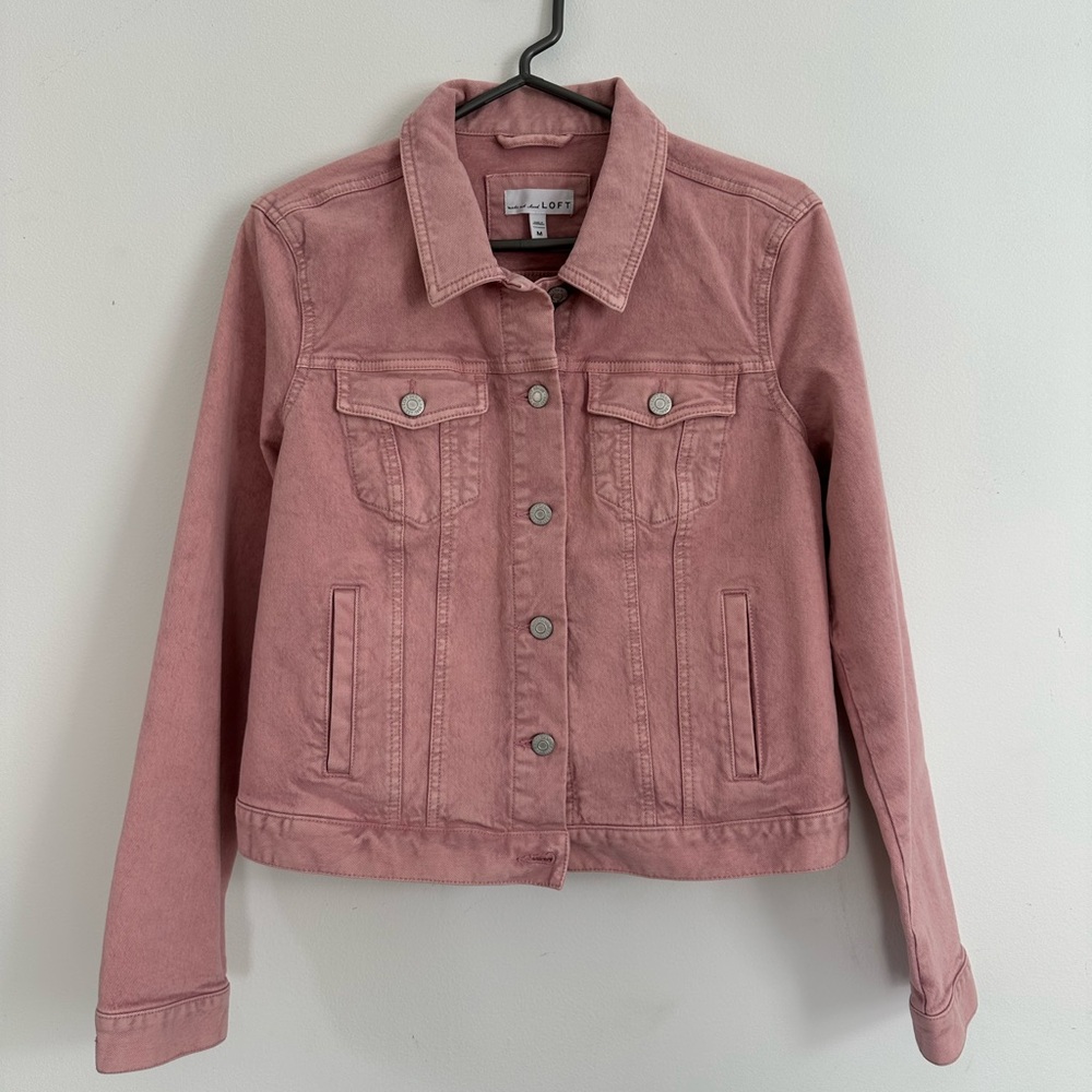 LOFT Denim Jacket - Pink